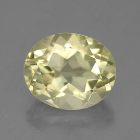 Quartzo amarelo natural 4,22ct, corte oval, VVS