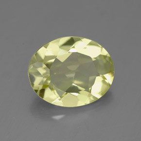Quartzo amarelo natural 3,26ct, corte oval, VVS