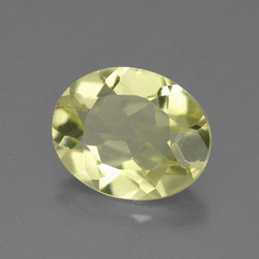 Quartzo amarelo natural 3,26ct, corte oval, VVS