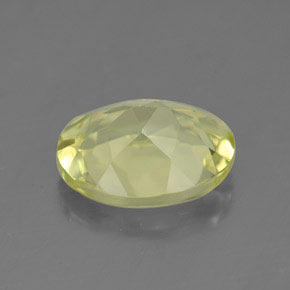 Quartzo amarelo natural 3,26ct, corte oval, VVS