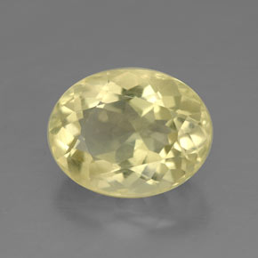 Quartzo amarelo natural 4,25ct, corte oval, VVS-VS