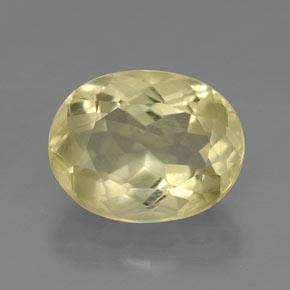 Quartzo amarelo natural 3,68ct, corte oval, VVS-VS