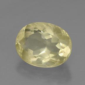 Quartzo amarelo natural 3,68ct, corte oval, VVS-VS