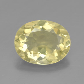 Quartzo amarelo natural 3,09ct, corte oval, VVS-VS