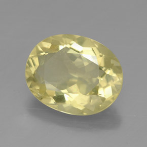 Quartzo amarelo natural 3,09ct, corte oval, VVS-VS