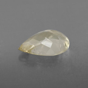 Quartzo amarelo natural 1,69ct, formato de pêra, VVS