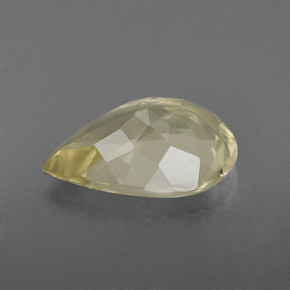 Quartzo amarelo natural 2,46ct, formato de pêra, VS