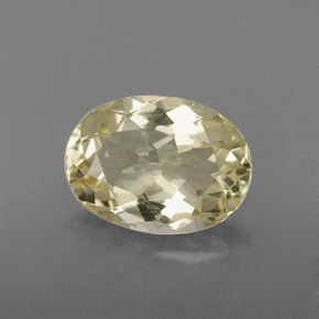 Quartzo amarelo natural 1,95ct, corte oval, VS