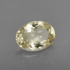 Quartzo amarelo natural 1,95ct, corte oval, VS