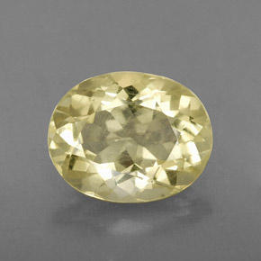 Quartzo amarelo natural 3,12ct, corte oval, VVS