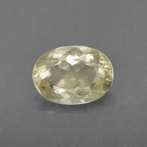 Quartzo amarelo natural 1,69ct, corte oval, VVS