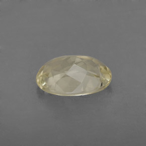 Quartzo amarelo natural 1,69ct, corte oval, VVS