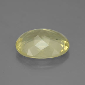 Quartzo amarelo natural 5,04ct, corte oval, VS-SI
