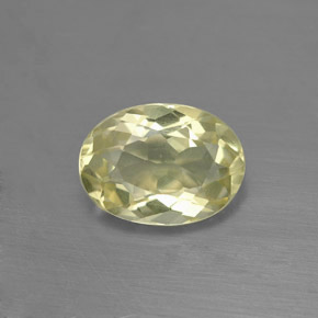Quartzo amarelo natural 1,45ct, corte oval, VVS-VS
