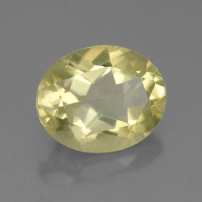 Quartzo amarelo natural 3,43ct, corte oval, VVS-VS