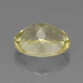 Quartzo amarelo natural 3,67ct, corte oval, VVS