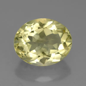 Quartzo amarelo natural 4,22ct, corte oval, VVS