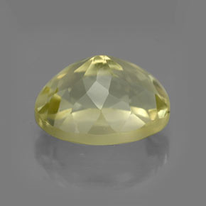 Quartzo amarelo natural 4,22ct, corte oval, VVS