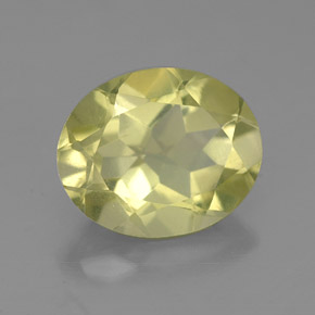 Quartzo amarelo natural 3,00ct, corte oval, VS