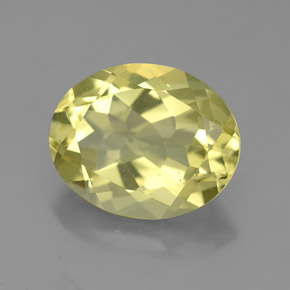 Quartzo amarelo natural 3,34ct, corte oval, VVS