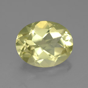 Quartzo amarelo natural 3,09ct, corte oval, VVS