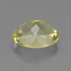 Quartzo amarelo natural 3,42ct, corte oval, VVS