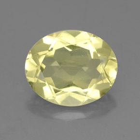 Quartzo amarelo natural 3,08ct, corte oval, VS