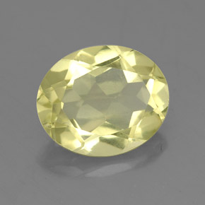 Quartzo amarelo natural 3,08ct, corte oval, VS