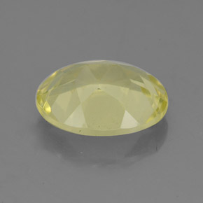 Quartzo amarelo natural 3,08ct, corte oval, VS