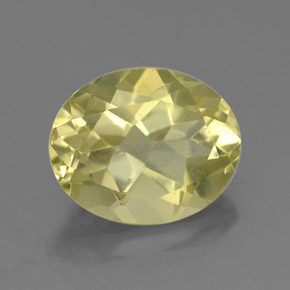 Quartzo amarelo natural 3,32ct, corte oval, VVS