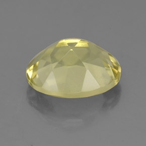 Quartzo amarelo natural 3,32ct, corte oval, VVS