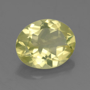 Quartzo amarelo natural 3,10ct, corte oval, VVS-VS