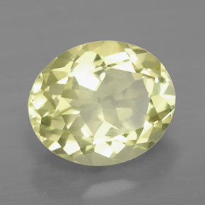 Quartzo amarelo natural 3,44ct, corte oval, VVS-VS