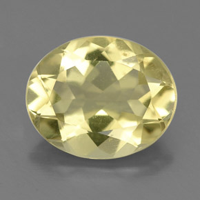 Quartzo amarelo natural 2,88ct, corte oval, VVS-VS