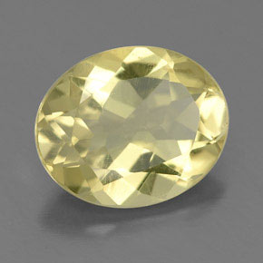 Quartzo amarelo natural 2,88ct, corte oval, VVS-VS