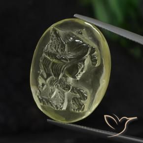 Quartzo Luz amarela Natural 30.11ct, oval, Transparente
