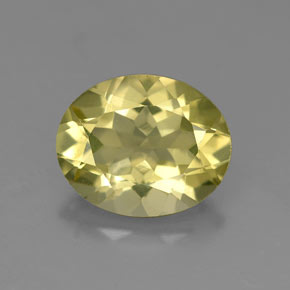 Quartzo amarelo natural 2,79ct, corte oval, VVS-VS