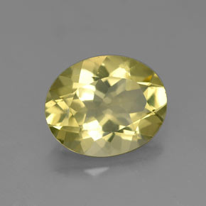 Quartzo amarelo natural 2,79ct, corte oval, VVS-VS
