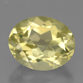 Quartzo amarelo natural 3,82ct, corte oval, VS