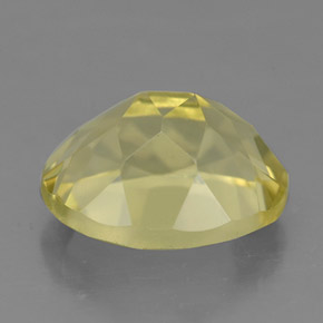 Quartzo amarelo natural 3,82ct, corte oval, VS
