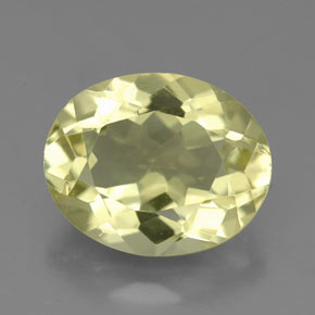 Quartzo amarelo natural 3,74ct, corte oval, VVS-VS