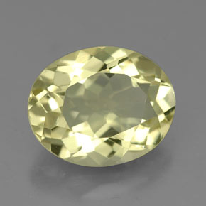 Quartzo amarelo natural 3,74ct, corte oval, VVS-VS