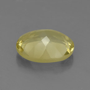 Quartzo amarelo natural 3,09ct, corte oval, VS