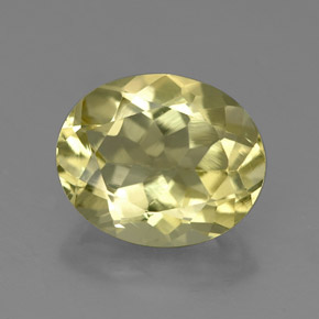 Quartzo amarelo natural 3,22ct, corte oval, VVS-VS