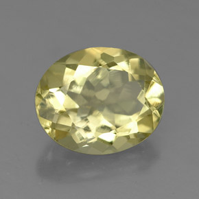 Quartzo amarelo natural 3,22ct, corte oval, VVS-VS