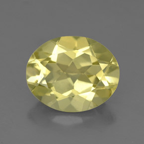 Quartzo amarelo natural 2,87ct, corte oval, VS