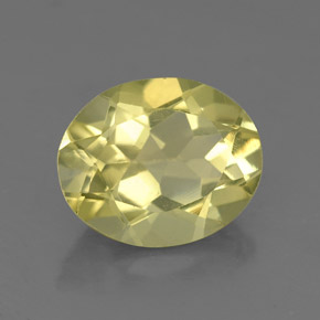 Quartzo amarelo natural 2,87ct, corte oval, VS
