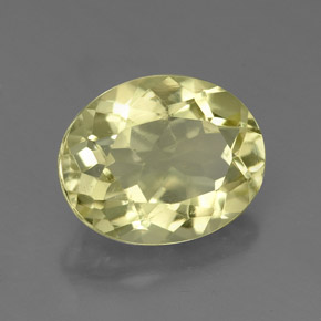 Quartzo amarelo natural 3,56ct, corte oval, VS