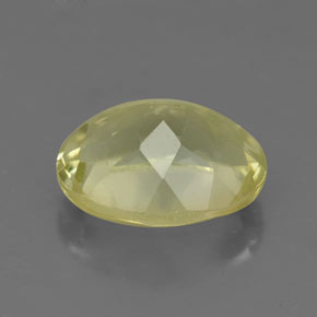 Quartzo amarelo natural 3,56ct, corte oval, VS