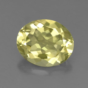 Quartzo amarelo natural 3,18ct, corte oval, VS